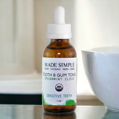 Spearmint Clove Tooth & Gum Tonic - Certified Organic, Vegan & Cruelty-free