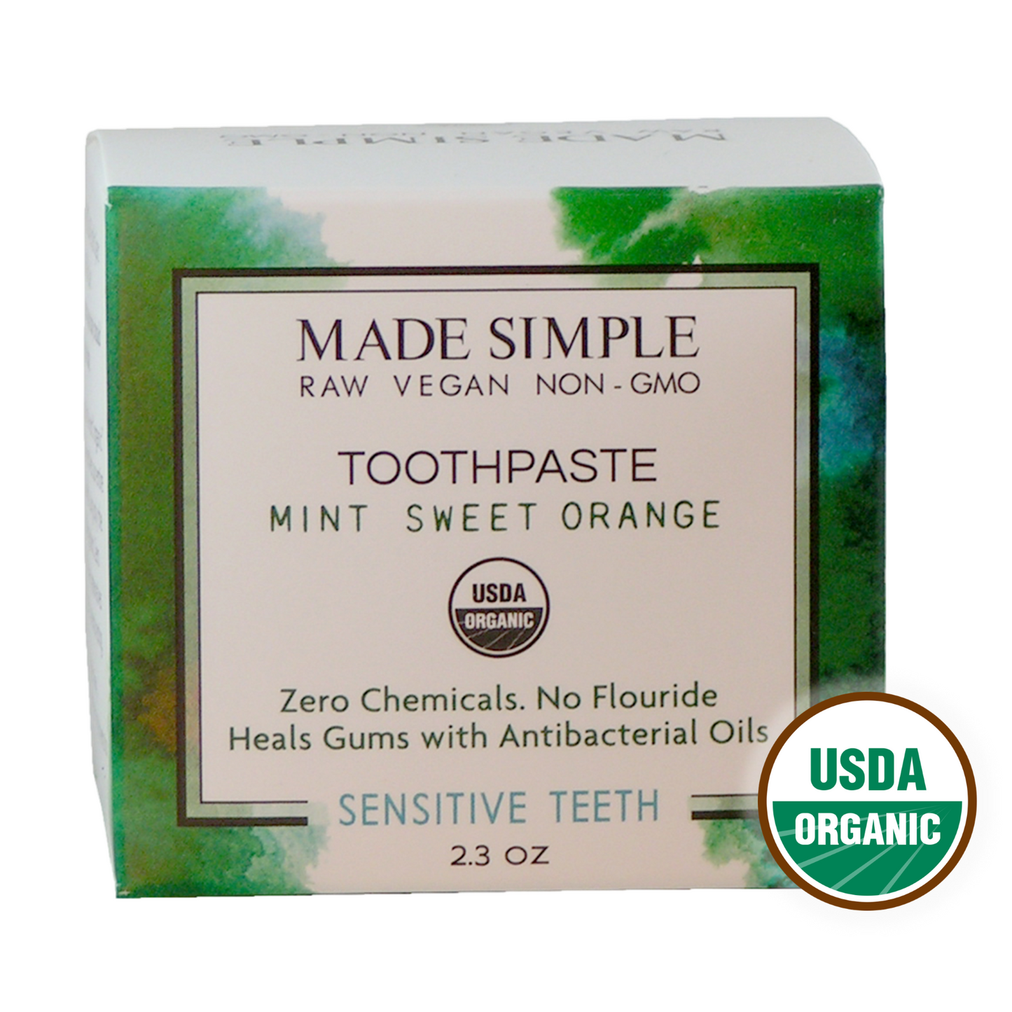 Mint Sweet Orange Toothpaste - Certified Organic, Vegan & Cruelty-free