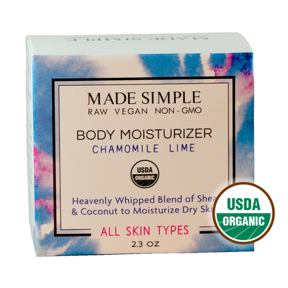 Chamomile Lime Moisturizer - Certified Organic, Vegan & Cruelty-free