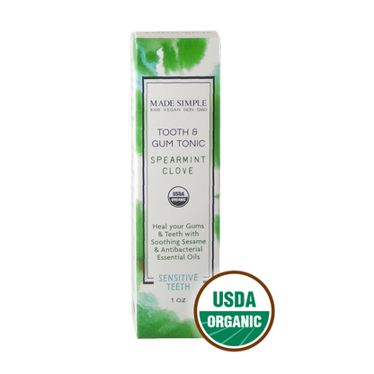 Spearmint Clove Tooth & Gum Tonic - Certified Organic, Vegan & Cruelty-free