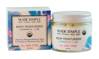Chamomile Lime Moisturizer - Certified Organic, Vegan & Cruelty-free