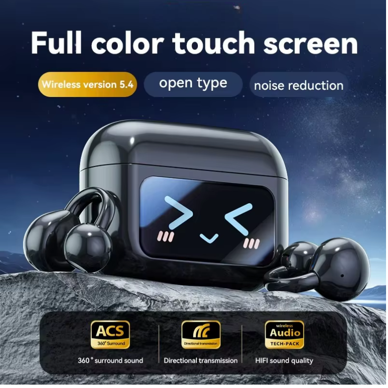 EchoGrip™ M100 ENC Ear Clip Earphones – Style, Sound, and Smart Control