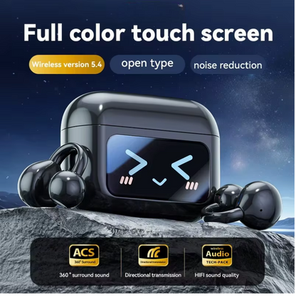 EchoGrip™ M100 ENC Ear Clip Earphones – Style, Sound, and Smart Control